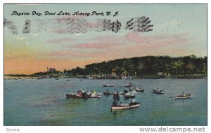 Regatta Day, Deal Lake, Asbury Park, New Jersey, PU-1910