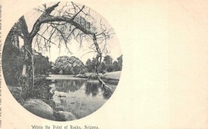 WITHIN THE POINT OF ROCKS ARIZONA ATLAS SOCIETY POSTCARD (c. 1900)