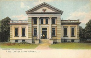 Ashtabula Oho c1906 Undivided Back Postcard Carnegie Library