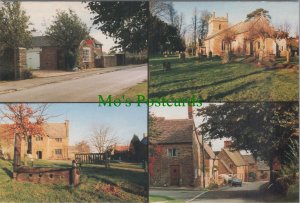 Northamptonshire Postcard -Eydon, Lime Avenue, Village Green, School St RR19176