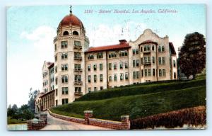 Postcard CA Los Angeles Sisters' Hospital 1917 View H06