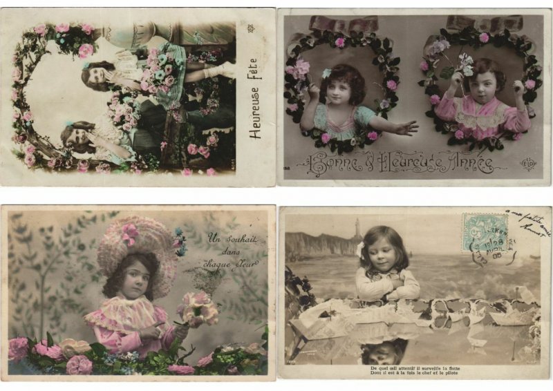 GIRL GIRLS GLAMOUR 1200 REAL PHOTO Vintage Postcards pre-1940 (Part 2.) (L2956)