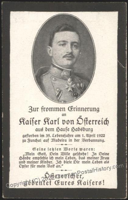 Austria WWI Kaiser Karl I Habsburg Emperor AUTOGRAPHED Family Portrait Ca 109212