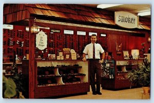Muncie Indiana Postcard Ye Ole Pipe Shoppe Haney Village Pharmacy 1960 Unposted