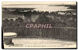 Old Postcard Avranches Mont Saint-Michel Bay View of the Jardin des Plantes