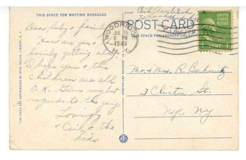 NY - Catskills, Sullivan Co.Trout Stream  (NY) Ontario & Western Railroad