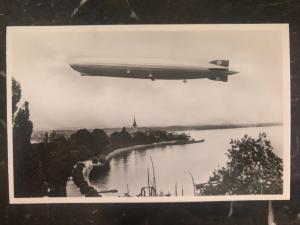 Mint RPPC Real Picture Postcard Graf Zeppelin In Friedrichshafen germany