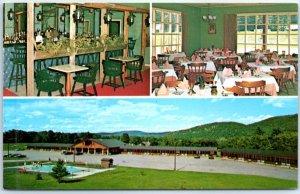 Postcard - The Lodge Motel - Bellow Falls, Vermont