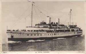 MV Royal Daffodil WW2 Old Tucks Ship Real Photo Postcard
