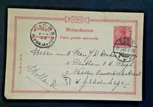 1902 Bonn Germany To s Gravenhage Holland Vintage Postcard