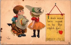 Valentine Young Kids Wall 1913