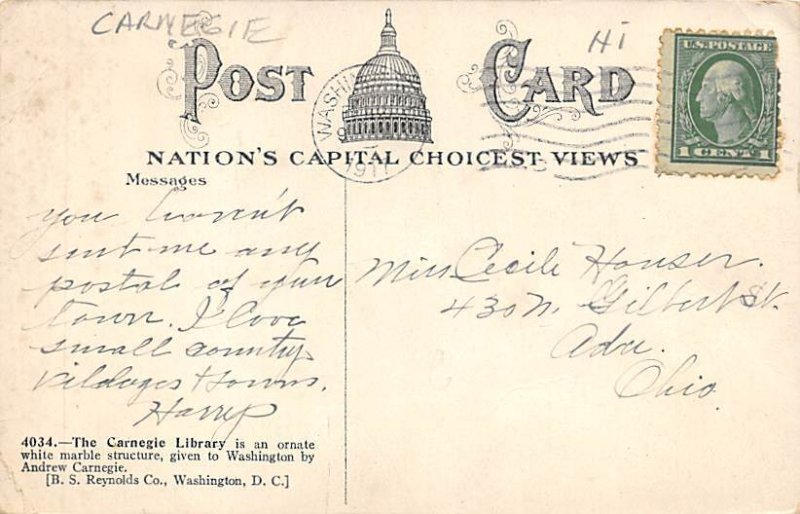 Carnegie Library Washington, Washington DC USA