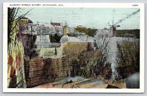 Sylacauga Alabama~Marble Quarry~Buildings at Top~Crane~Shipped All Over World~PC
