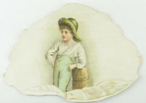 1880's The Arcade Furniture Co. Die Cut Seashell Victorian Trade Card &S