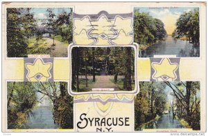 5-view postcard , SYRACUSE , New York , PU-1915