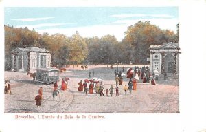 L'entrÈe du bois de la Cambre Bruxelles Belgium Unused 