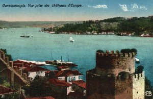 Vintage Postcard Constantinople Vue Prise Des Chateaux D'Europe