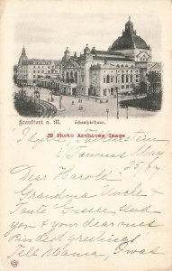 Germany, Frankfurt, Schaufpielhaus, 1907 PM, Stamps, L Klement 1906 No 64