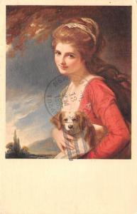 Lady Hamilton as Nature George Romney Unused postal marking on front