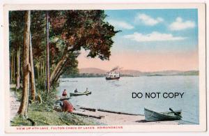 View Up 4th Lake, Fulton Chain, Adirondacks NY