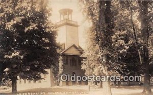 Real Photo - Universalist Church Bethel, VT, USA Postcard