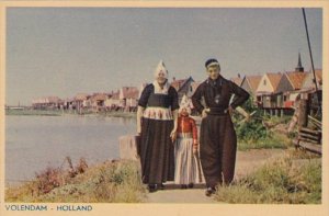 Netherlands Volendam Locals In Tradditional Costume