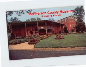 Postcard McPherson County Museum, Lindsborg, Kansas