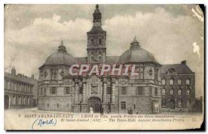 Old Postcard Saint Amand Les Eaux L & # 39Hotel City Old Prioress of the Bene...