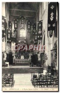 Postcard Old Abbeville the church of Saint Vulfran Chorus