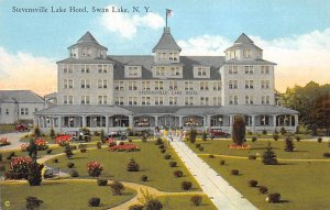Stevensville Lake Hotel Swan Lake, New York NY Postcard
