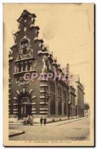 Old Postcard Dunkirk Post Hotel Post