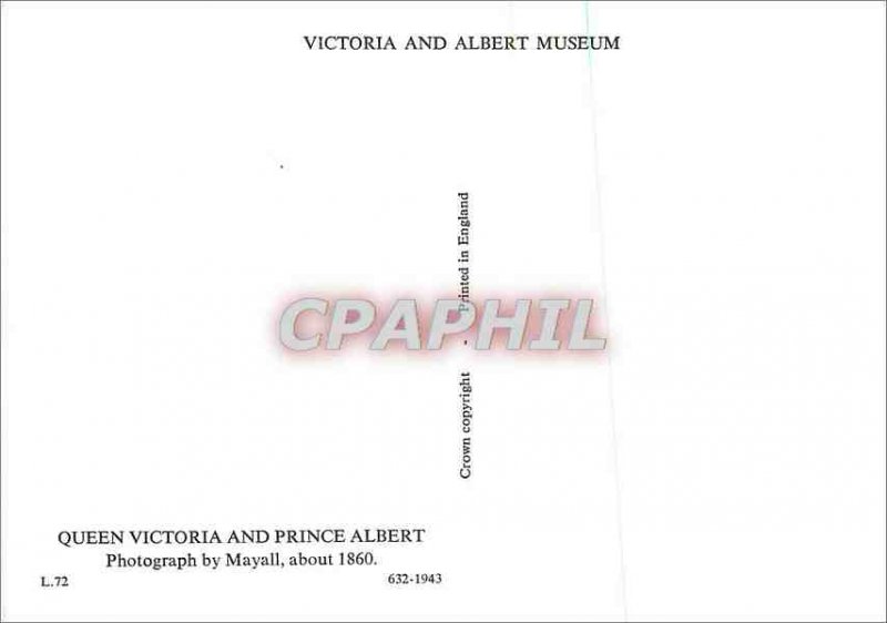 Modern Postcard Queen Victoria and Prince Albert Victoria and Albert Museum