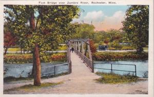 Minnesota Rochester Foot Bridge Over Zumbro River