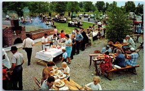 M-58490 Chicken barbecues are held at Frankenmuth Bavarian Inn Frankenmuth Mi...