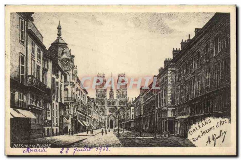 Old Postcard Orleans street Jeanne d & # 39arc