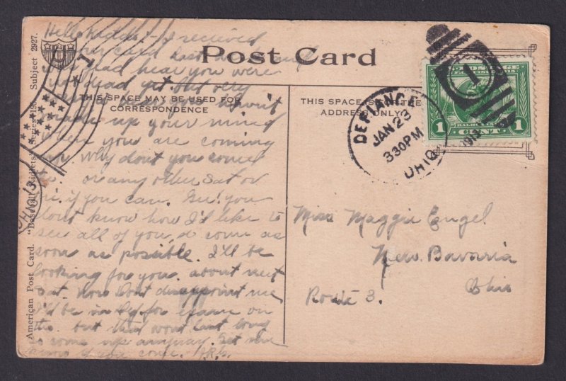 UNITED STATES, Postcard, Baseball Humour, Nailed At Second