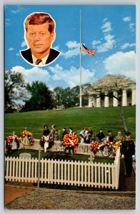 JFK  John F. Kennedy  Democrat  US President   Arlington Virginia   Postcard