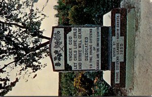 North Dakota Jamestown International Peace Garden Young Citizens League Monum...