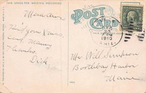 Business Section, Mesa, Arizona, Early Postcard, Used in 1910