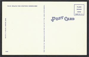 Meriden CT Post Office 1940s-1950s Linen Postcard