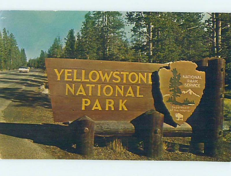 Pre-1980 YELLOWSTONE National Park Wyoming WY HJ7554