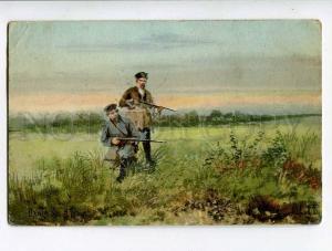 261180 RUSSIA LVOV hunt 1910 RPPC train #116 Vologda Yaroslavl