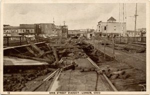 OH - Lorain. June 28, 1924 Tornado. Erie Street Viaduct