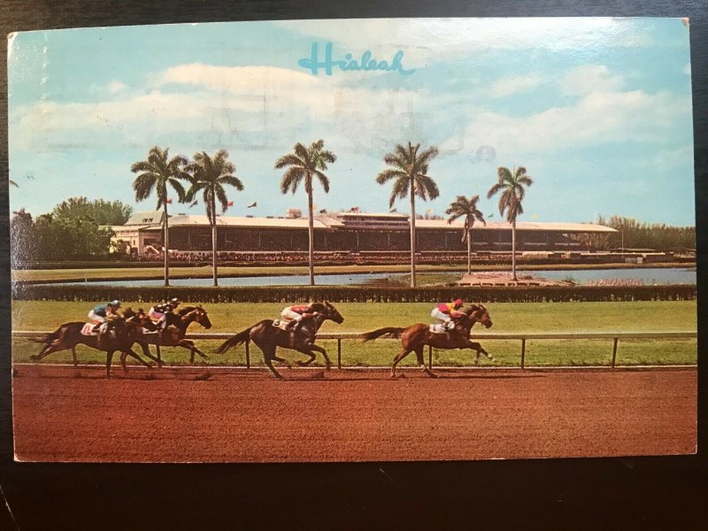 Vintage Postcard>1969>Hialeah Race Track>Miami>Florida