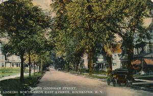 Residential Homes on North Goodman Street - Rochester, New York - pm 1914 - DB