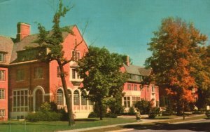 East Lansing Michigan, Linda E. Landon Residence Hall For Women Vintage Postcard
