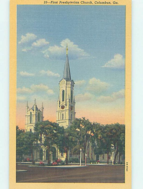 Linen CHURCH SCENE Columbus Georgia GA AD0940