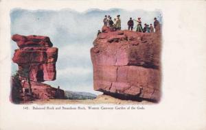 Balanced Rock & Steamboat Rock Western Gateway to Garden of Gods CO Colorado DB