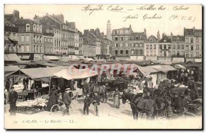 Calais - L Walk Old Postcard (horses horse horse) TOP
