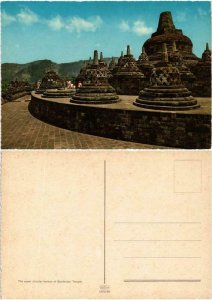 CPM AK The upper circular terrace of Borobudur Temple INDONESIA (730359)